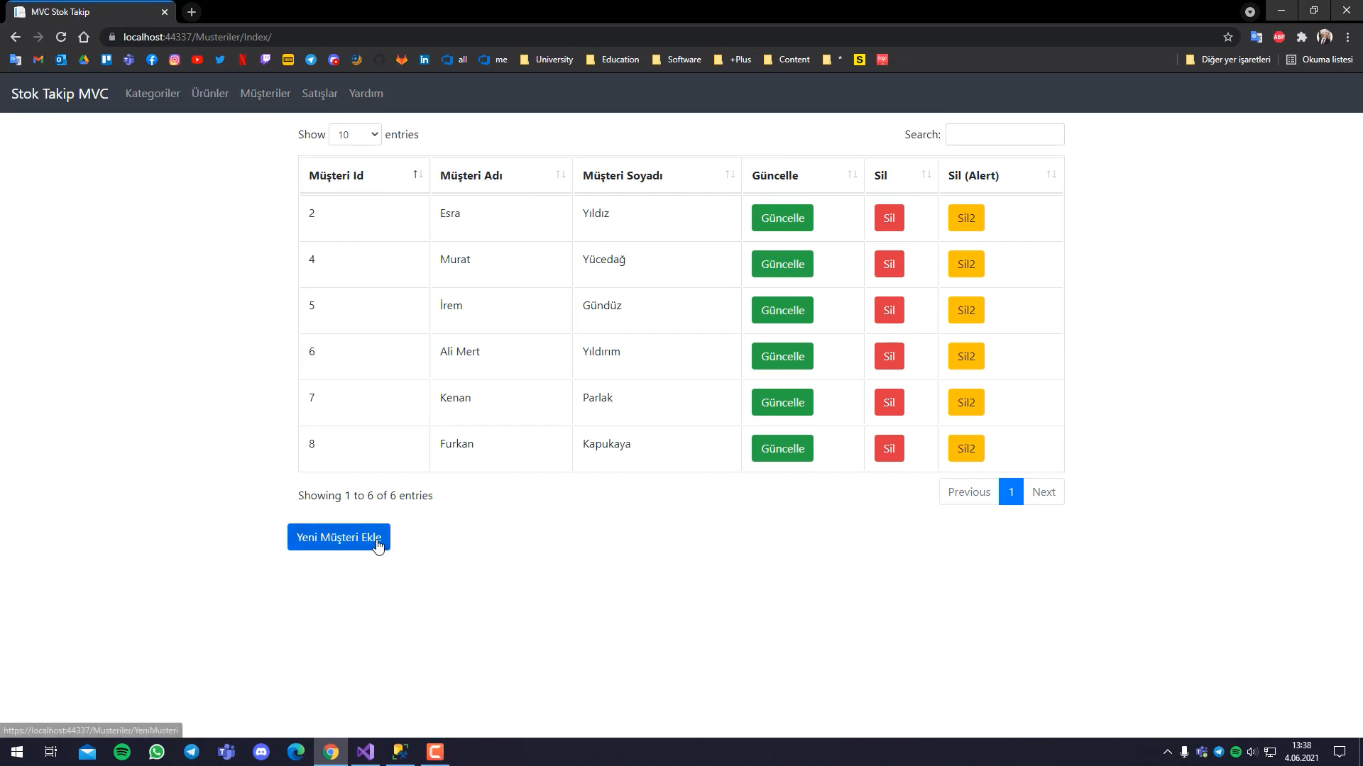 Stock Tracking Control